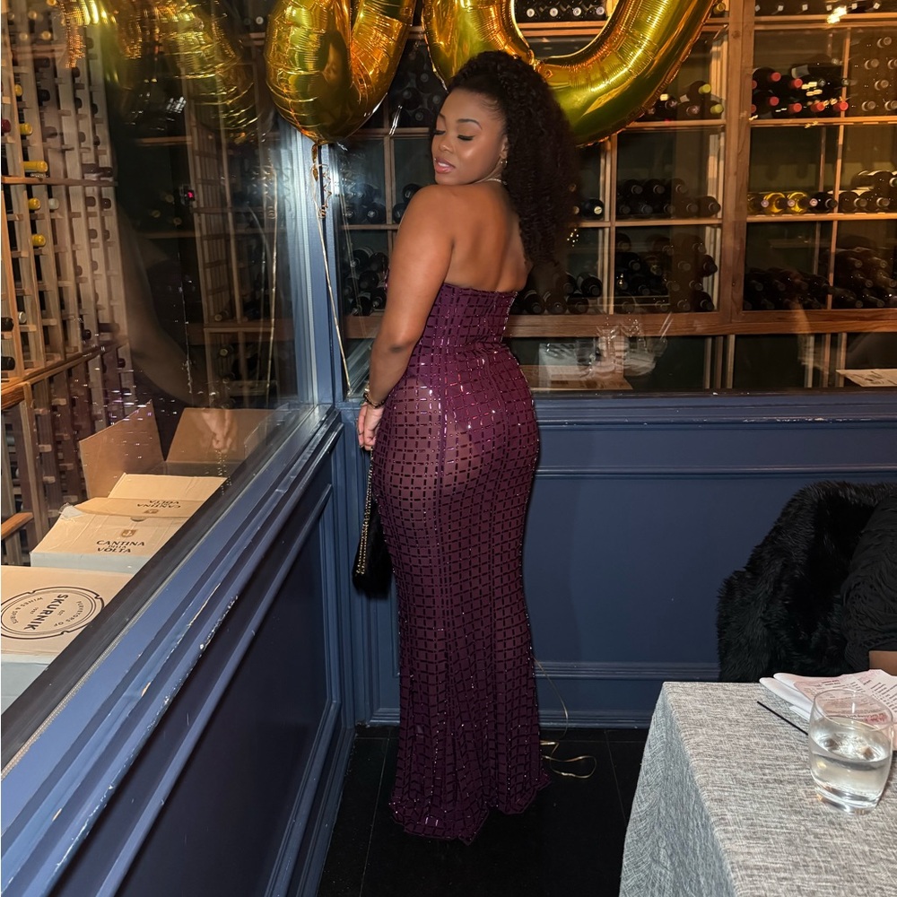 Oh Polly Embellished bodysuit dress
